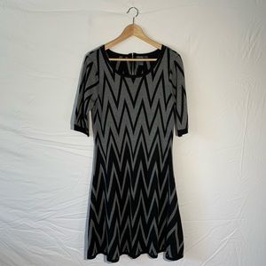 Patterned Sweater Dress